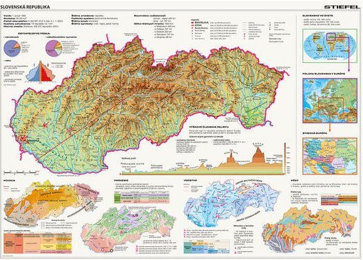 Puzzle Karte der Slowakei
