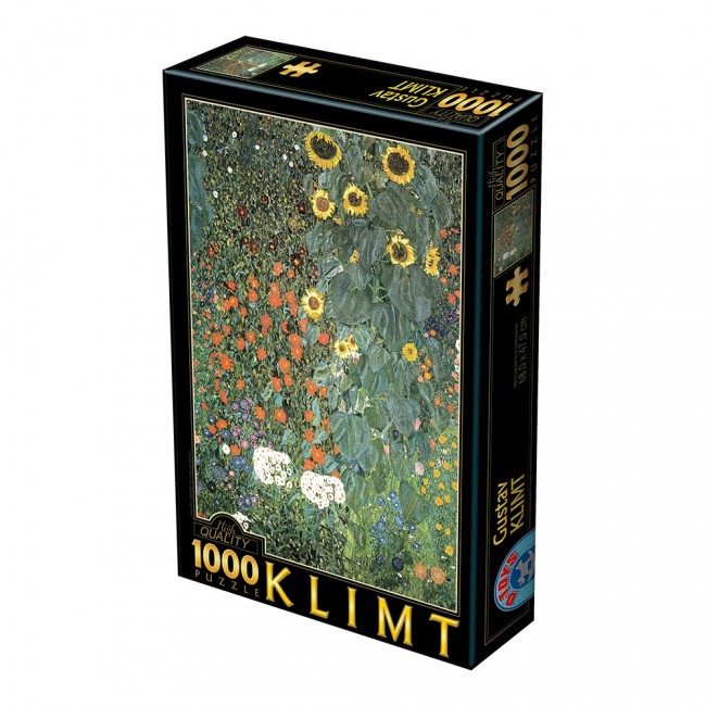Puzzle Gustav Klimt: Jardin de ferme avec tournesols