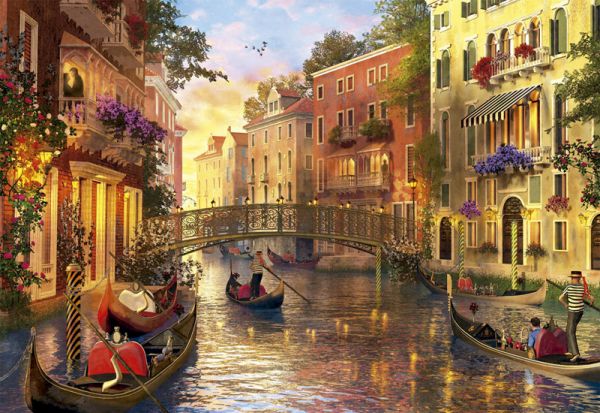 Puzzle Sunset in Venice, Italy