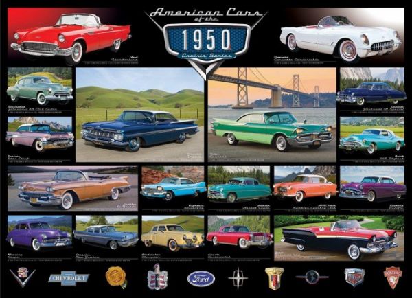 Puzzle Amerykanskie samochody lat 50. XX wieku