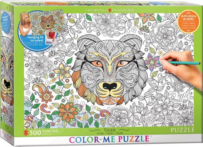 Puzzle Puzzle para colorir tigre