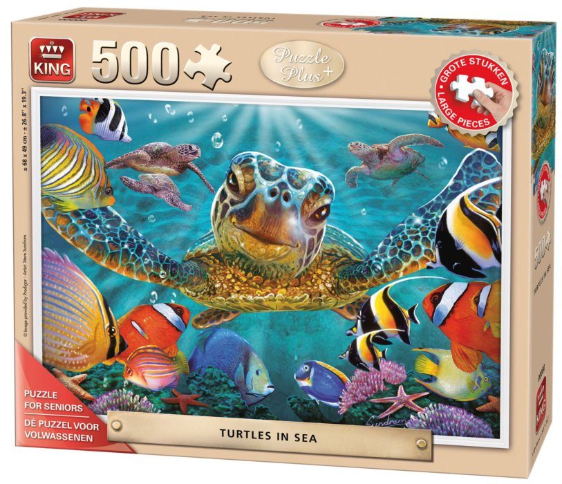 Puzzle Steve Sundram: tortugas en el mar