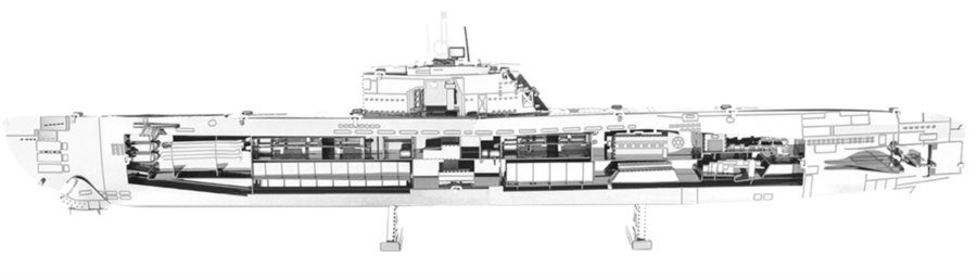 Puzzle Submarino Alemão Tipo XXI