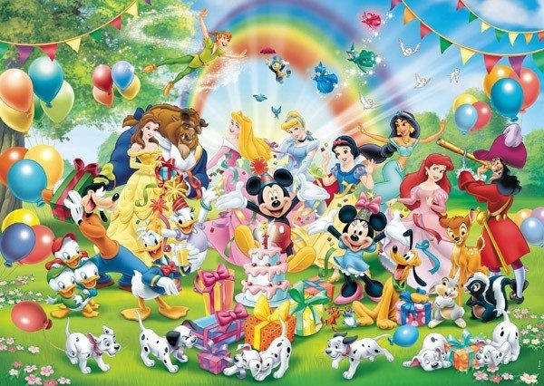 Puzzle Urodziny Micky Mouse