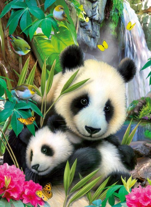Puzzle Urocza panda