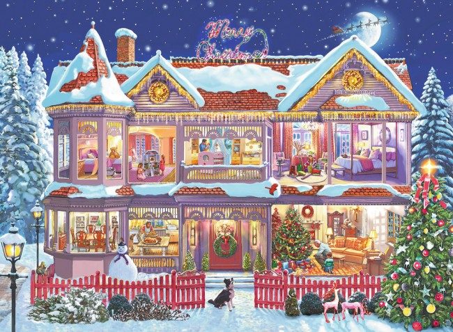 Puzzle The christmas house