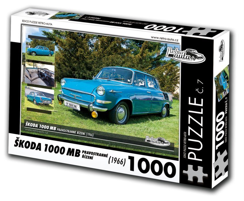 Puzzle Škoda 1000MB pravostranné riadenie (1966)