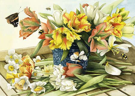 Puzzle Marjolein Bastin: flores da primavera