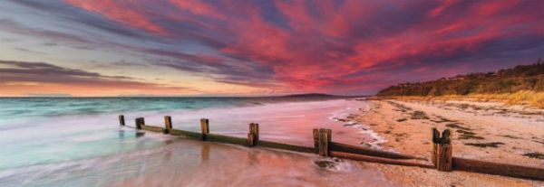 Puzzle Mark Gray: McCrae pláž, Mornington Peninsula, Victoria, Austrália