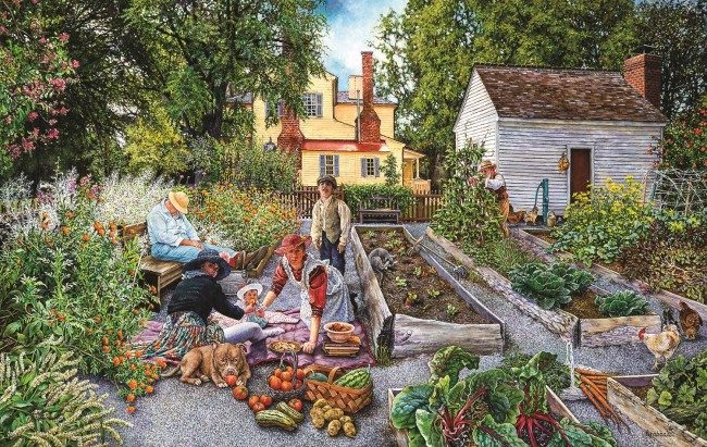 Puzzle Susan Brabeau: Garden scene