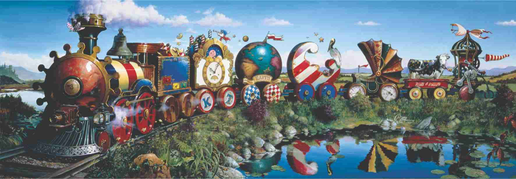 Puzzle Train d'histoire