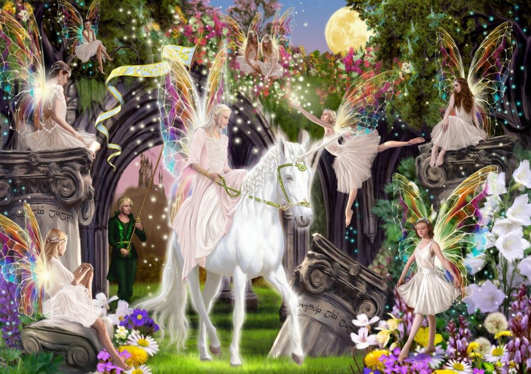 Puzzle Reine des fées avec licorne