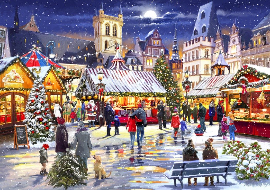 Puzzle Vánoční trh