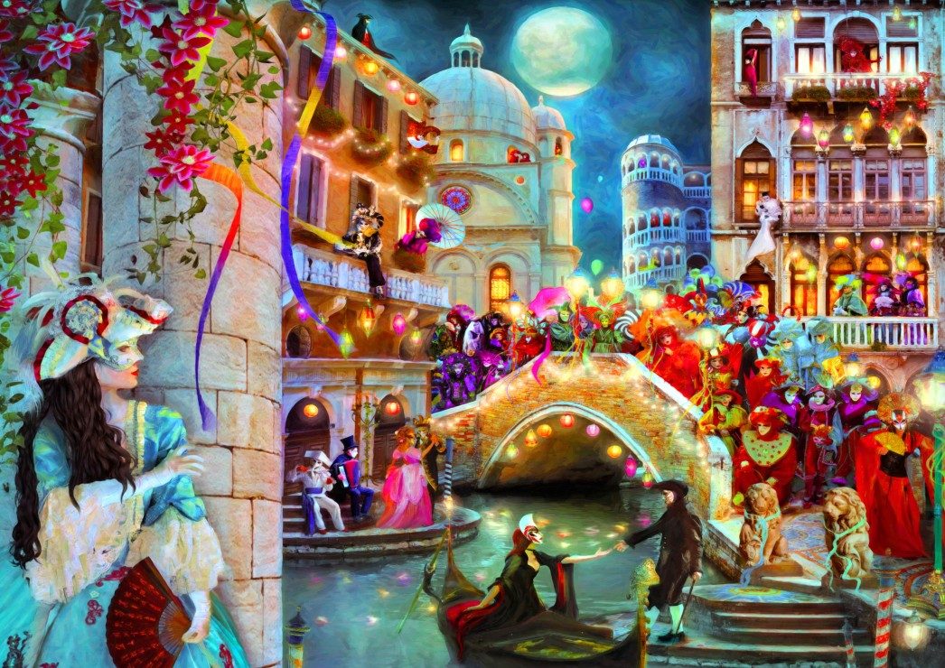 Puzzle Aimee Stewart: Karneval v Benátkach
