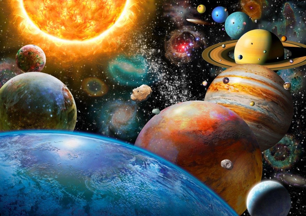 Puzzle Planeti i njihovi mjeseci