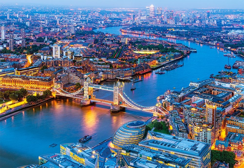 Puzzle Luftfoto af London