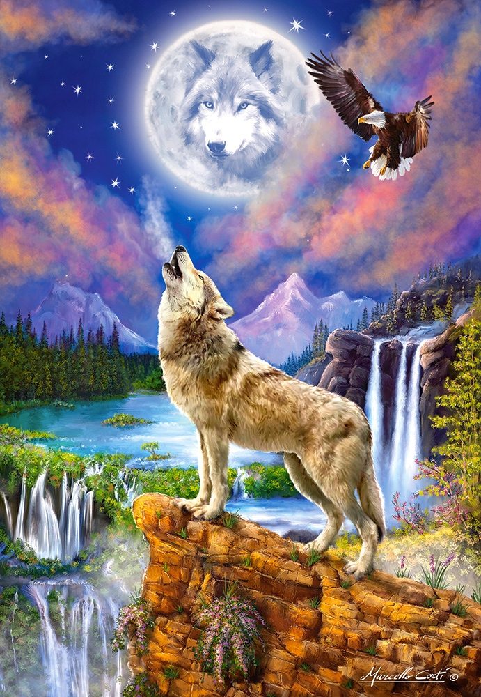 Puzzle Noche de lobos, 1 500 piezas 