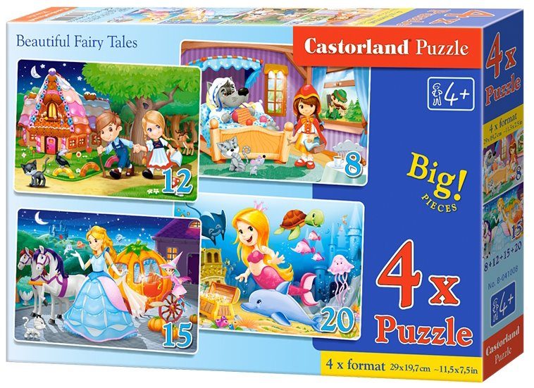 Puzzle 4in1 Beautiful fairy tales