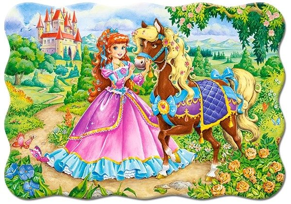 Puzzle Princezná a jej kôň