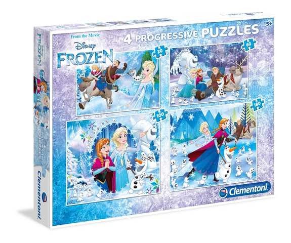 Puzzle 4v1 Frozen: cenário de gelo