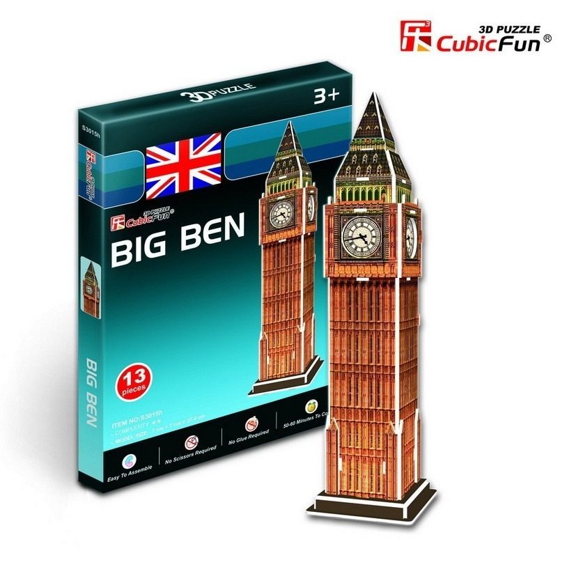 Puzzle Big Ben, London, Anglia - 3D - Mini