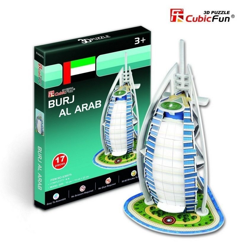 Puzzle Burj Al Arab, Mini 3D von Dubai