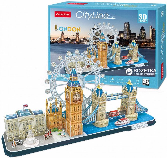 Puzzle Londyn. Puzzle 3D