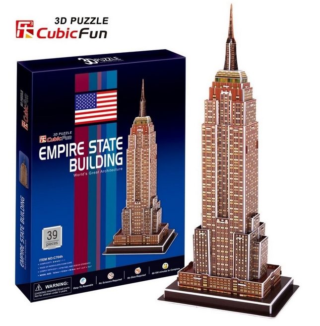 Puzzle Nowy Jork: Empire State Building. Puzzle 3D