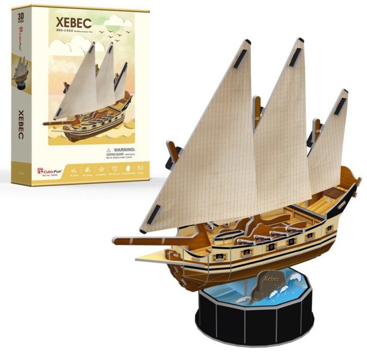 Puzzle Xebec 3D brod