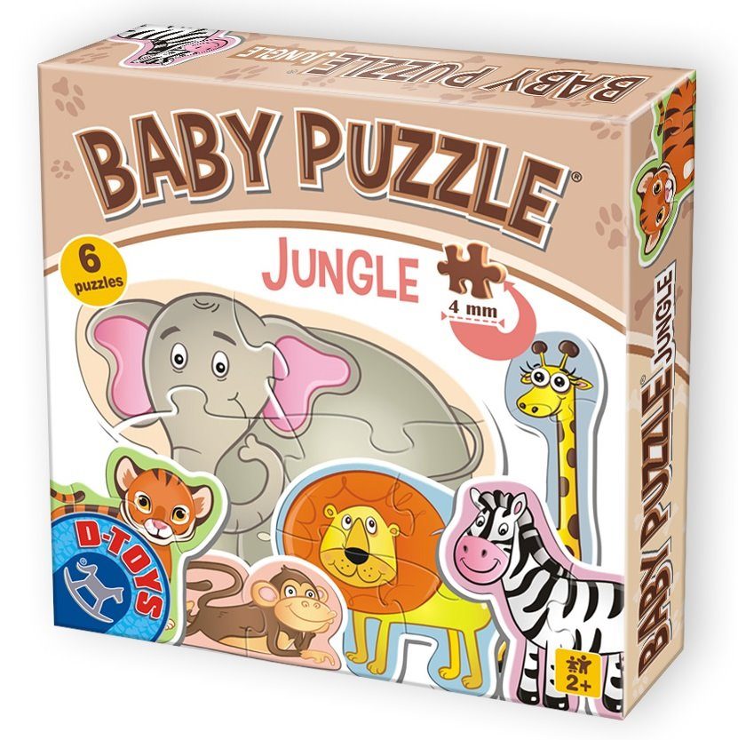 Puzzle 6in1 Jungle Animals