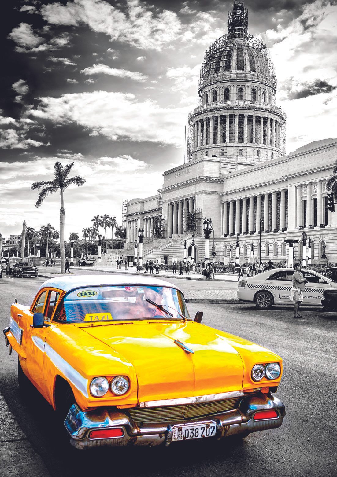 Puzzle Taxi in La Havana, Kuba
