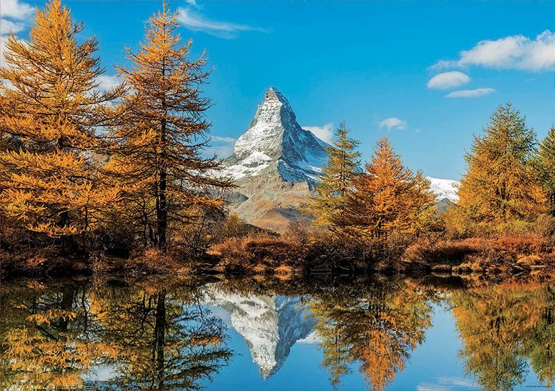 Puzzle The Matterhorn in the fall