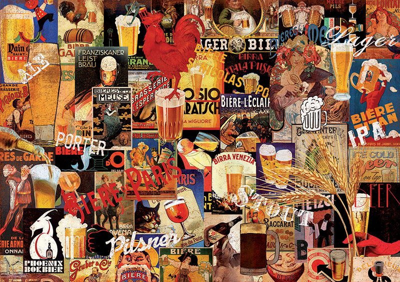 Puzzle Vintage poster za pivo