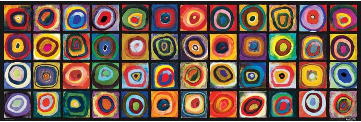 Puzzle Kandinsky : Color Study of Squares