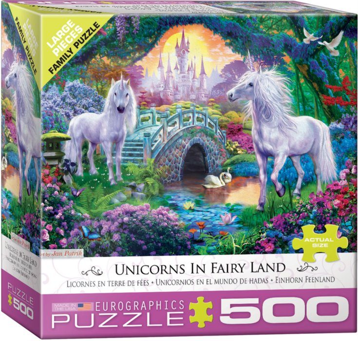 Puzzle Enhjørninger i Fairy Land