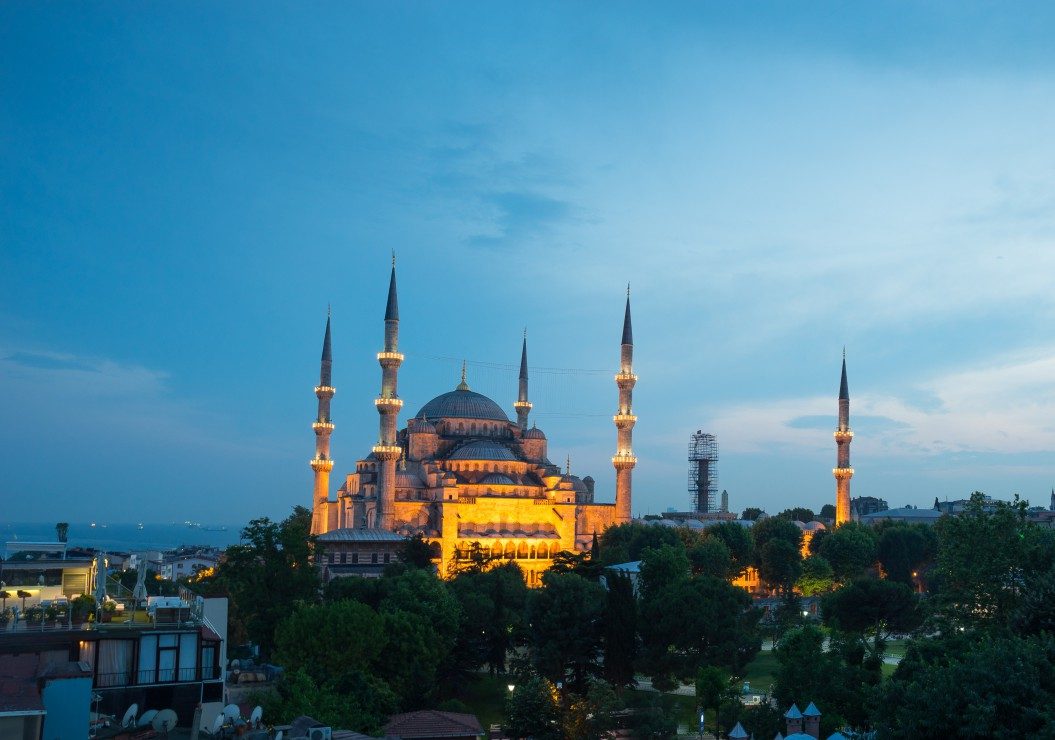 Puzzle Kék mecset este, Törökország