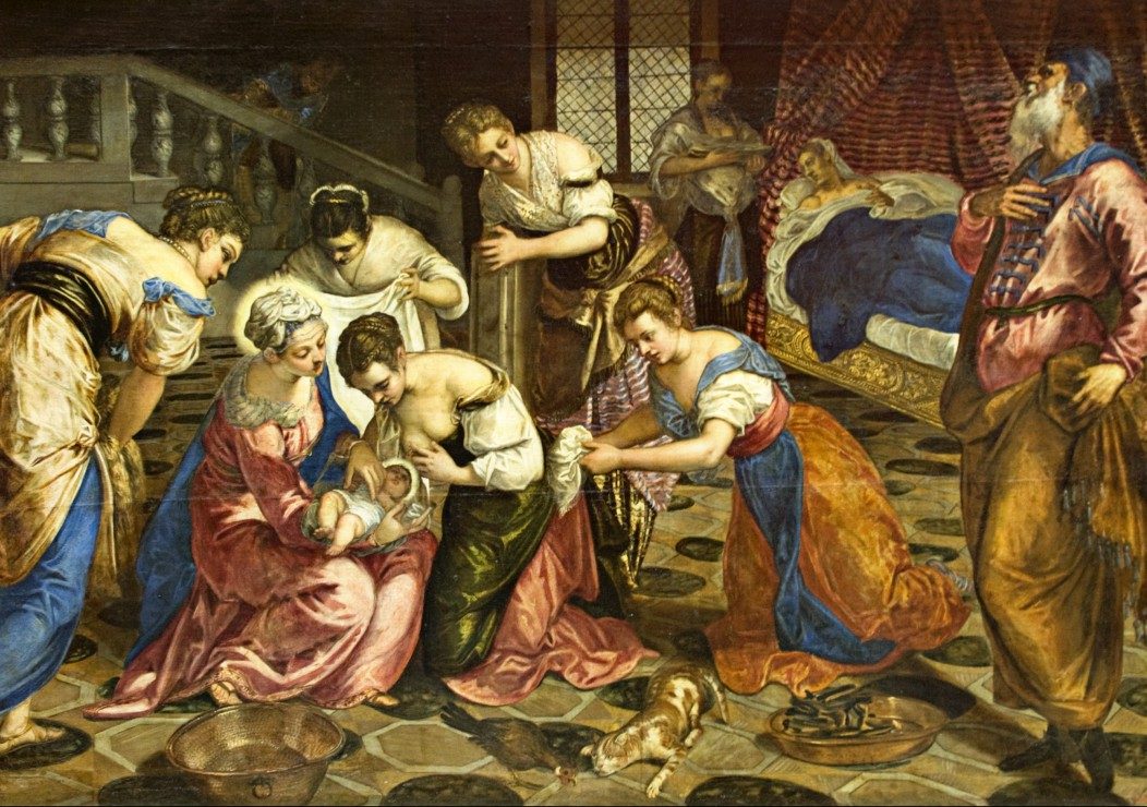 Puzzle Tintoretto: Die Geburt von Johannes dem Täufer