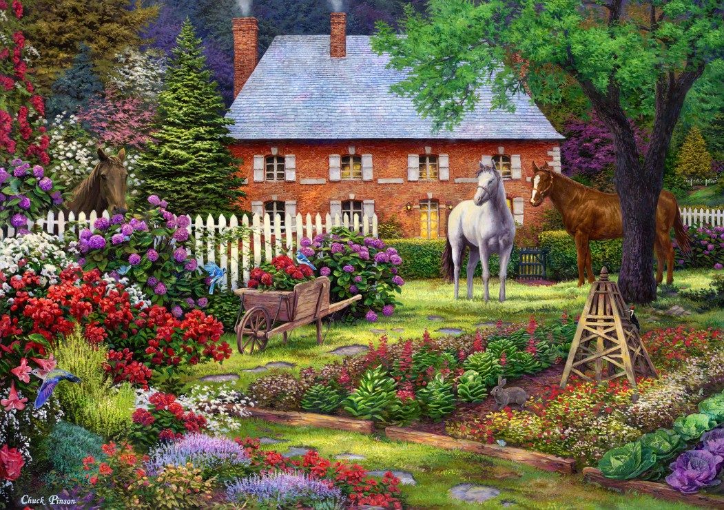 Puzzle El dulce jardín