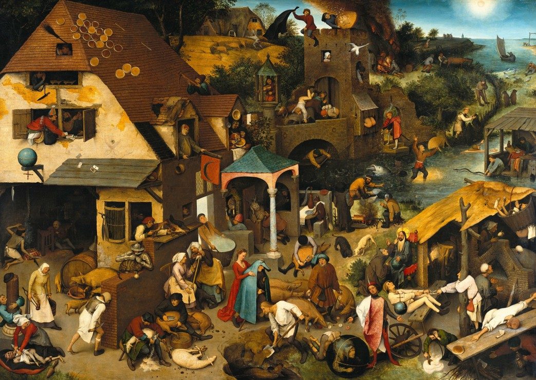 Puzzle Brueghel: The Dutch proverbs,1559