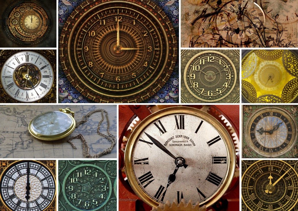 Puzzle Collage Clocks