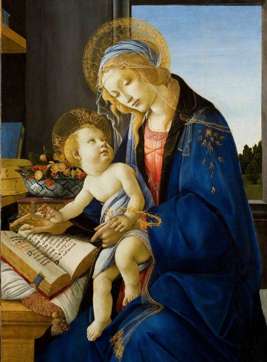 Puzzle Sandro Botticelli: Madonna z knihy