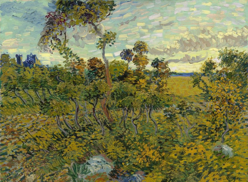 Puzzle Vincent van Gogh: Západ slnka na Montmajour