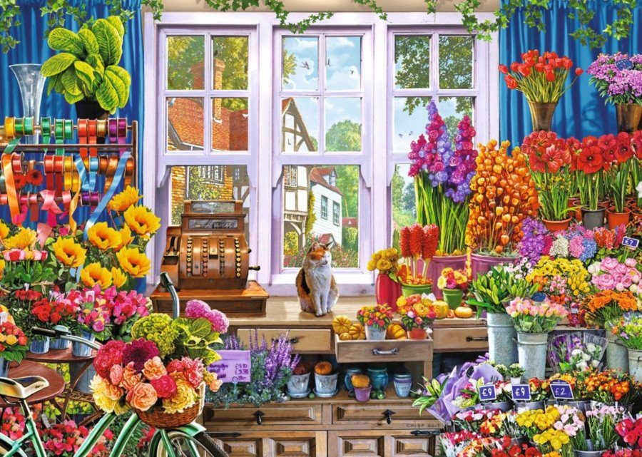 Puzzle Blumen Shoppe