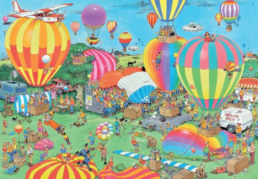 Puzzle Jan van Haasteren: Balonový festival