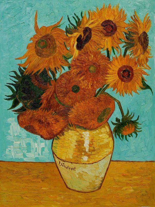Puzzle Vincent Van Gogh: Slnečnice