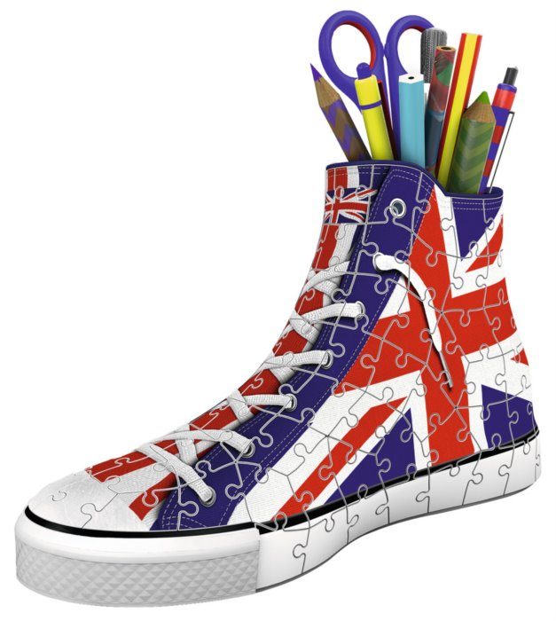 Puzzle 3D puzzle stojan: Sneaker England Style