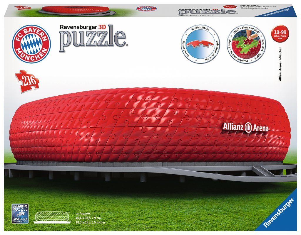 Puzzle Allianz Arena, Mníchov 3D