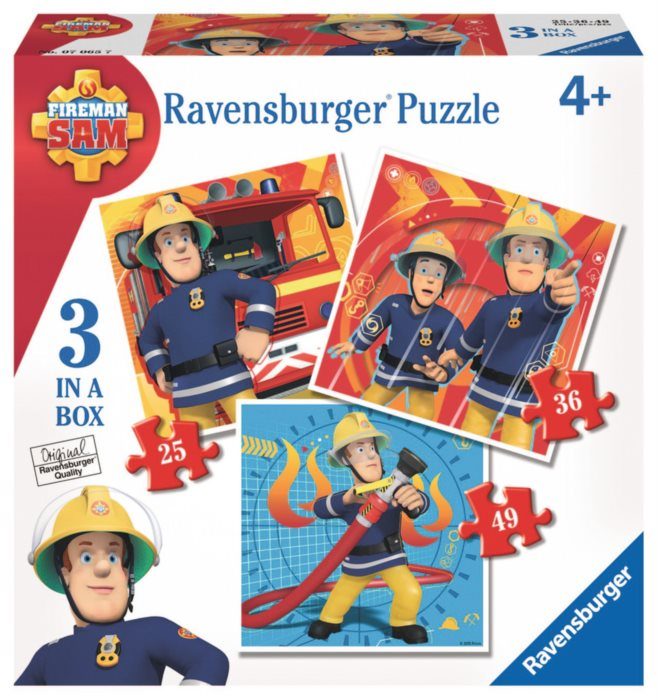 Puzzle 3v1 Sam, a tűzoltó 