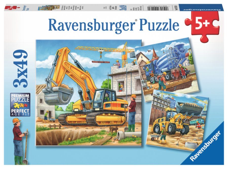 Puzzle Large constructions vehicles