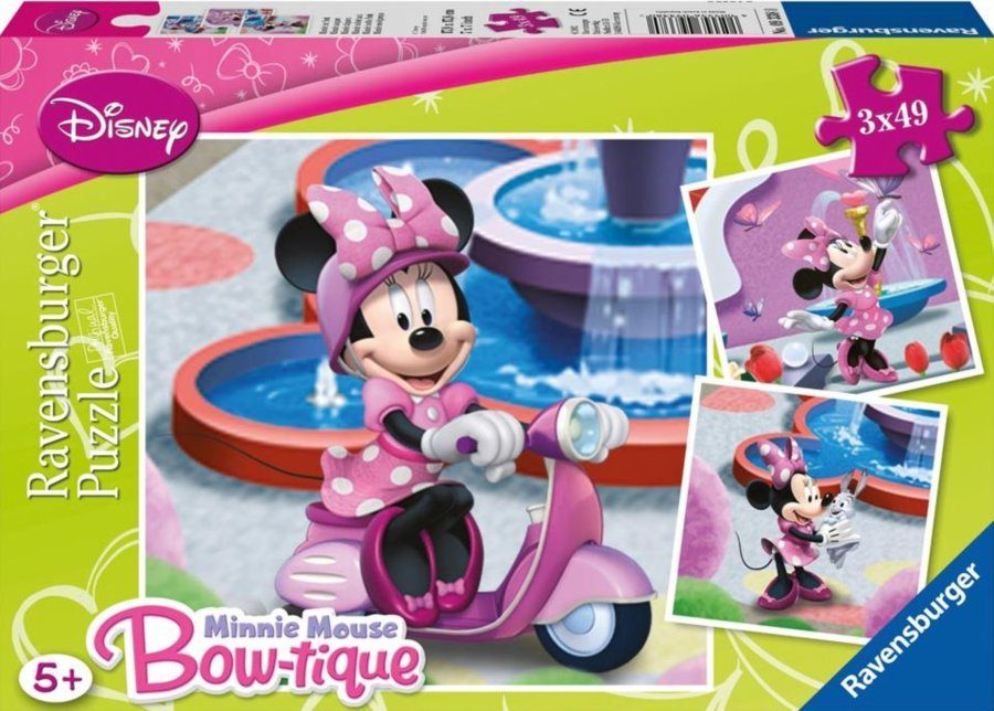 3 Puzzles - Minnie Ravensburger-07244 25 pièces Puzzles - Mickey et Minnie